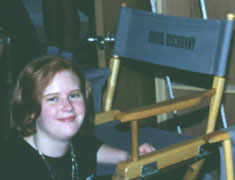 Me next to Gillian's chair